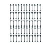 SZLIFE Mini lampadaires miniatures, éclairage blanc chaud, échelle HO/OO, pour maquettes de bâtiments, chemins de fer, décors féeriques à réaliser soi-même, 100 Pièces