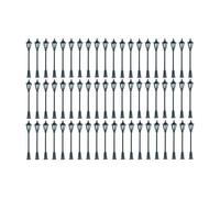SZLIFE Mini lampadaires miniatures, éclairage blanc chaud, échelle HO/OO, pour maquettes de bâtiments, chemins de fer, décors féeriques à réaliser soi-même, 60 Pièces