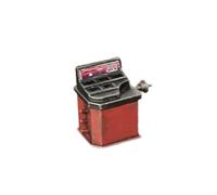SZLIFE Modèle réduit d'équilibreuse de pneus à l'échelle 1:64, modèle de machine d'équilibrage dynamique de pneus à l'échelle 1/64, Rouge Vieilli