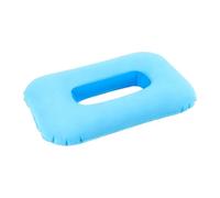 SZLIFE Oreiller pour Percage Oreille Coussin Portatif Pliable avec Trou Central Matériau Doux PVC Floqué Soutien Optimal pour Dormeurs Latéraux et Oreilles S, Bleu