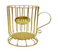 SZLIFE Organisateur de dosettes de café, conteneur pour capsules, rangement efficace, Gold L