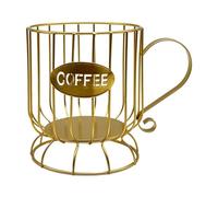 SZLIFE Organisateur de dosettes de café, conteneur pour capsules, rangement efficace, Gold S