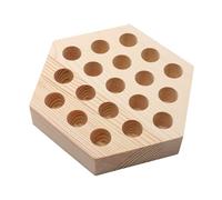 SZLIFE Organisateur de pinces en bois, support professionnel pour les outils de bijouterie, bloc de rangement en bois, 19 Trous