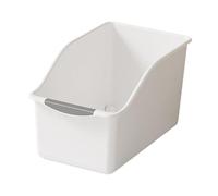 SZLIFE Organisateur de placard de cuisine avec roulettes, bac de rangement polyvalent pour l'organisation des aliments, boîte de rangement pour bureau, High White L