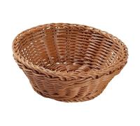 SZLIFE Panier de rangement tressé en imitation rotin, décoration créative, panier à goûter rustique, tressé à la main, idéal pour la table des fêtes et la, M