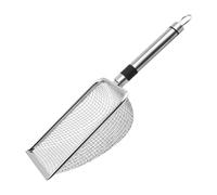 SZLIFE Pelle à Litière Tamis pour Chat Outil en Métal Ramasseur de Litière avec Grille Laissant Passer Le Sable Propre Adaptée comme Cadeau pour Les Amoureux, Argent