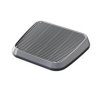 SZLIFE Pet Litter Mat Toard Toard Anti Slip Portable Cat Litter Pipe Tapping Mat Double Couche pour la Salle de Chambre à Coucher, Gris Foncé