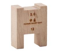 SZLIFE Piano Black Key Gauge Outil Bloc Mesure Hauteur Bois Accessoire Réglage Piano Tuning Maintenance Convenant à Technicien Adaptation Cours Particuliers, 12.0 Mm