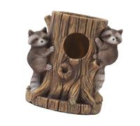 SZLIFE Pot de Fleurs en résine en Forme de souche de Raton Laveur, Figurine décorative pour la Maison, pour Chambre à Coucher, Bureau, Cour, intérieur