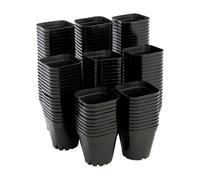SZLIFE Pots de pépinière carrés pour semis, contenants pour Plantes avec Trous de Drainage, Ensemble de Pots pour Jeunes Plants, Style B