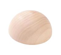 SZLIFE Pottery Plate Press Demi-rond En Bois Outil de Poterie Accessoire pour Création Assiette Bol Plat Finition Lisse Adapté Aux Ateliers Créatifs Activité, 12cm