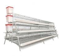 SZLIFE pour Poules pondeuses, 3 Niveaux, système de Production d'œufs en Acier galvanisé, Gestion des déjections, hygiène et durabilité, 3-Tier Stepped