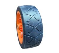 SZLIFE Roue Pleine de Rechange pour Chariots de Camping avec roulements, Installation Rapide pour terrains boueux, Remplacement des pièces, Rotation à 360°, Orange 19x7cm