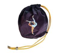 SZLIFE Sac Rangement Portable pour Ballon Gymnastique Rythmique, Housse Protection avec Cordon Serrage pour l'entraînement et Les Exercices, Violet