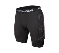 SZLIFE Short Gardien de But Rembourré avec Protection des Cuisses Pantalon de Compression Ergonomique sous-Short Respirant Ceinture Élastique Confortable Ada, Noir, L