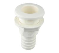 SZLIFE Sortie de Drainage Bateau Ensemble Raccord Tuyau Traversée Coque Bouchon Évacuation Matière PP Facile à Installer Adaptée pour Bateau Voilier Yacht, Blanc 7.45 X 3.9 X 3.9 Cm