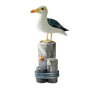 SZLIFE Statue de mouette, figurine d'oiseau de mer, collection d'œuvres d'art, décoration de la maison, sculpture d'oiseau, ornement de