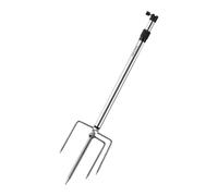 SZLIFE Support de Lanterne de Camping, Indispensable pour Le Camping, Facile à Utiliser, Compact, avec Piquet de Sol, idéal pour Les fêtes de pêche, Argent