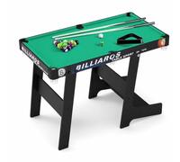 SZLIFE Table Billard Américain Pliable, Mini Billard pour Enfants, Bois MDF avec Accessoires, 146 cm