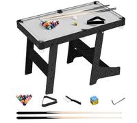 SZLIFE Table Multi-Jeux Pliable Oversized Large, Billard Américain & Table Football pour Famille, avec Accessoires Inclus, Pliable en Fibre, Coins arrond
