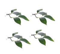 SZLIFE Tapis décoratif en Forme de Feuille pour Poisson Betta, idéal pour la Reproduction, Le Repos et Le Jeu. Ce Tapis, Muni d'une Ventouse, simule Un, 4 Pièces