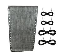 SZLIFE Tissu pour chaise longue pliante avec cordons élastiques de rechange, respirant, universel, accessoires pour chaises longues de piscine et de terrasse, Gris