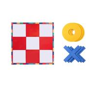 SZLIFE Toe Chess Set Board Game Teaser intérieur Outdoor Entertoor Interactive Xo Chess Toy, 120 Cm et Rouge