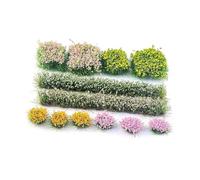 SZLIFE Touffes d'herbe miniatures à faire soi-même, groupes de fleurs multifonctionnels pour l'architecture, le bâtiment et les décors ferroviaires, Style B