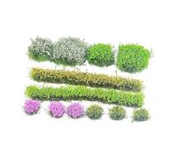 SZLIFE Touffes d'herbe miniatures à faire soi-même, groupes de fleurs multifonctionnels pour l'architecture, le bâtiment et les décors ferroviaires, Style D