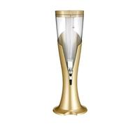 SZLIFE Tour à bière, distributeur de jus de boisson, avec lumière colorée, distributeur de boissons 3L Distributeur de bière avec robinet pour fête murale, or