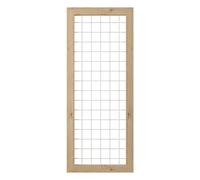 SZLIFE Treillis de Jardin en Bois avec Cadre en métal Blanc, Grille décorative pour Plantes grimpantes, Panneau en Bois 35 cm, Blue