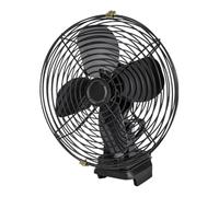 SZLIFE Ventilateur de camping portable sans fil, accessoires de bureau réglables à 2 vitesses, angle réglable pour barbecue, chambre, voiture, extérieur