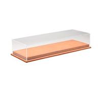 SZLIFE Vitrine de présentation pour modèles réduits de voitures à l'échelle 1:64, support pour modèles de véhicules de collection, étui de rangement, Brun