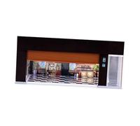 SZLIFE Vitrine de scène de Parking 1/64, Mini modèle de Voiture en Alliage, Garage, vitrine décorative à Commande vocale pour Offrir des Figurines, Brun