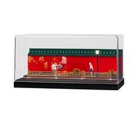 SZLIFE Vitrine pour Voiture Miniature 1/64 avec Décor Réaliste et Lampadaire