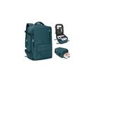 SZLX Vacuum Backpack Large Travel Backpack Cabin Size 40x30x20 Ryanair for Women Men Easyjet Wizzair Underseat Hand Luggage Carry on Cabin Size Flight Rucksack Fit 14 Inch Laptop with Shoe Compartment