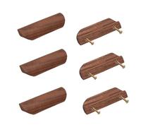 SZLXJMFL 2 Pièces Poignées D'armoire en Bois, Boutons De Porte Tirer Moderne, Finition en Peint | Noyer Noir, Entraxe: 35-220 mm Poignée Incurvé, Poignées de Porte Avec Des Vis-92mm/3.6in