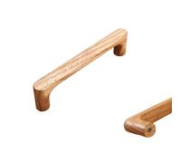 SZLXJMFL 2 Poignées de Meuble en Bois, Le peint Chêne Massif, Poignées pour Home décoration Longueur: 33/144/208 mm Poignéee Incurvé, Pièces Poignée Meuble Avec Vis-144mm/5.6in