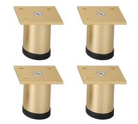 SZLXJMFL Pied Meuble Or 12cm, 4 Pièces Pied réglable Meuble sdb Pieds de Table a Manger Metal Pieds d'armoire Aluminum Alloy | Anodisé Hauteur: 6-40cm Casier Tabourets Réfrigérateur 12cm/4.7"