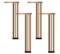 SZLXJMFL Pied Meuble Or, Pieds de Table Reglable, Aluminium | Hauteur: 6-40 cm Pieds D'armoire Pieds de Canapé Design Pieds Meuble Cuisine Doré, Lot de 4-20cm/7.9"