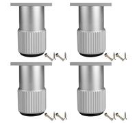 SZLXJMFL Pied Meuble reglable 6 cm, 4 Pièces Pied Meuble Cuisine 6 cm Pied Canapé Aluminum Alloy | Anodisé Pattes Armoire Hauteur: 6-40cm Casier Tabourets Réfrigérateur 6cm/2.4"