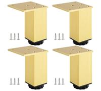 SZLXJMFL Pied Meuble reglable 6 cm, 4 Pièces Pied Meuble Cuisine 6 cm Pied Canapé Aluminum Alloy | Anodisé Pattes Armoire Hauteur: 3-40cm Casier Tabourets Réfrigérateur 6cm/2.4"