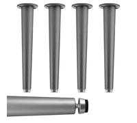 SZLXJMFL Pied Meuble Salle de Bain, 4 Pièces Pieds réglables en Hauteur Pied canapé Gris Aluminum Alloy | électroplacage Pattes Armoire Hauteur: 10-25cm Casier Tabourets Réfrigérateur 20cm/7.9"