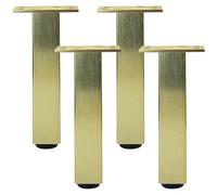 SZLXJMFL Pied Table Basse, Lot de 4 Pattes pour Placard Or Pattes pour Meuble Réglable Pieds de Fauteuils Aluminum Alloy | Anodisé Pied Cuisine Hauteur Optionnelle: 6-40cm Pied Cabinet 15cm/6"