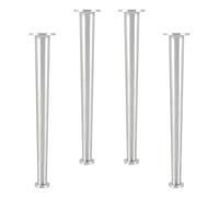 SZLXJMFL Pied Table Haute, Lot de 4 Pattes pour Placard Argent Pattes de Meuble Réglable Pieds de Fauteuils Aluminum Alloy | Anodisé Pied Cuisine Hauteur Optionnelle: 6-30cm Patte Commode 30cm/11.8"