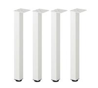 SZLXJMFL Pieds de Canapé Argent, Lot de 4 Pieds de Canapé Réglable Carré Aluminum Alloy | Finition en Anodisé Hauteur: 3-40cm Pieds D'armoire Bout de Canapé 35cm/13.8"