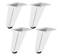 SZLXJMFL Pieds de Canapé Design, 4 Pied Meuble Metal Pied de Table Exterieur Aluminum Alloy | Laqué Pieds Armoire Hauteur: 8-10cm Armoire Unité Plan Travail Commodes Etagères Casier 9cm/3.5"
