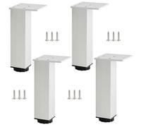 SZLXJMFL Pieds de Canapé Design, Lot de 4 Pieds Meuble Argent Pieds Table Basse Aluminum Alloy | Anodisé Patte Armoire Hauteur: 3-40cm Table De Nuit Réfrigérateur Casier Tiroirs Tabourets 25cm/9.8"