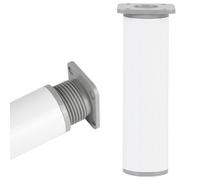 SZLXJMFL Pieds de Canapé Design, Lot de 4 Pieds Meuble Blanc Pieds Table Basse Aluminum Alloy | Anodisé Patte Armoire Hauteur: 6-40cm Table De Nuit Réfrigérateur Casier Tiroirs Tabourets 25cm/9.8"