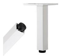SZLXJMFL Pieds de Canapé Design, Lot de 4 Pieds Meuble Blanc Pieds Table Basse Aluminum Alloy | Laqué Patte Armoire Hauteur: 6-40cm Table De Nuit Réfrigérateur Casier Tiroirs Tabourets 25cm/9.8"